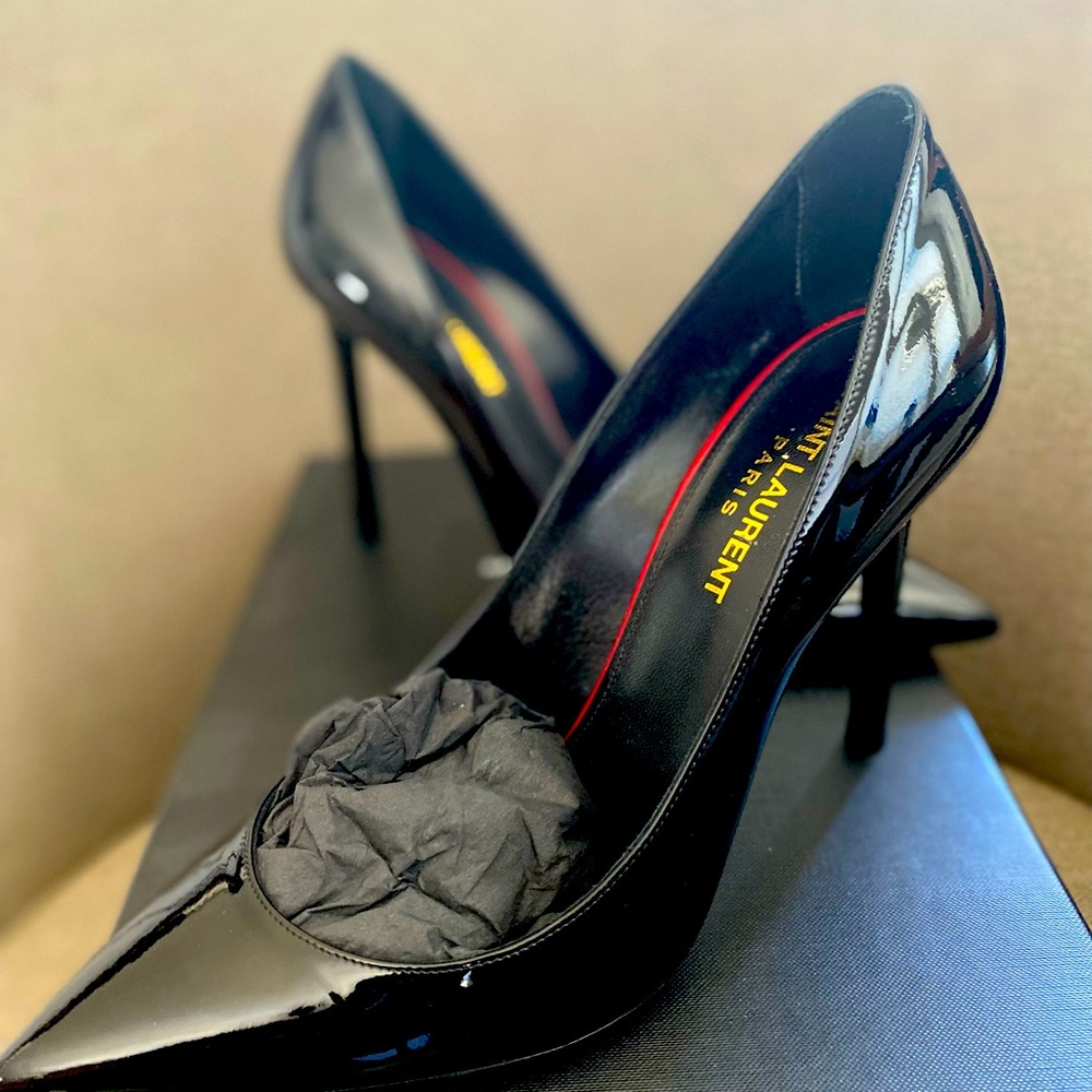Saint Laurent Vernice New Nero Stiletto